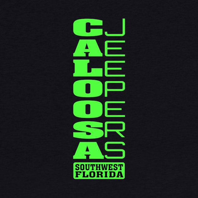 Lime Green Vertical Logo by Caloosa Jeepers 